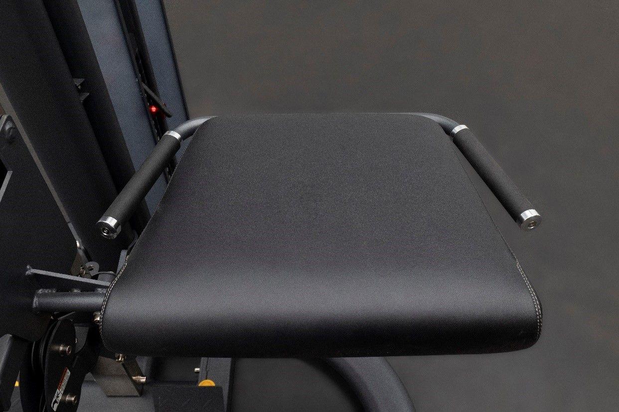 Wide seat pad with handles for support