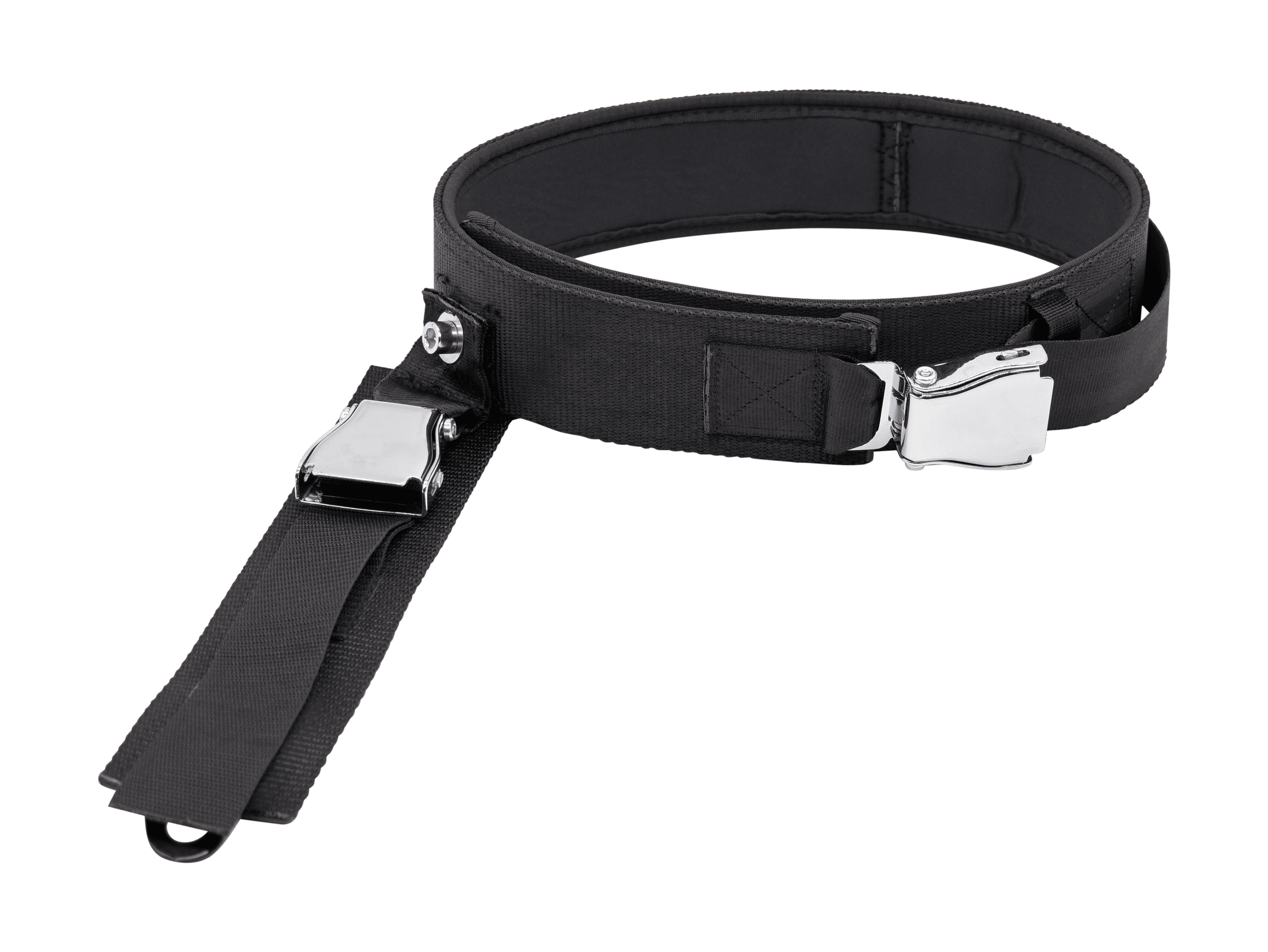 Custom designed belt with detaching latch release
